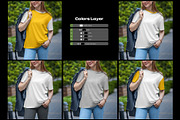 Mockup T-Shirt on a Girl on the Walk, a Shirt Mockup by Grow Design Craft Studio (Thumbnail 3 of 7)