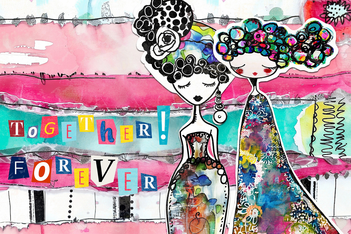 Canvas Cuties: Artsy Paper Dolls, a Person Illustration by NiiiNArt (Photo 3 of 7)