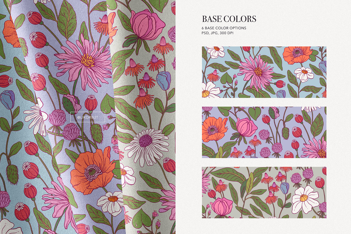 Floral Modern Pattern and Graphics, a Pattern Graphic by likorbut (Photo 5 of 10)