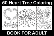 Heart Tree Coloring Book, a Decorative Illustration by Design Station (Thumbnail 1 of 3)