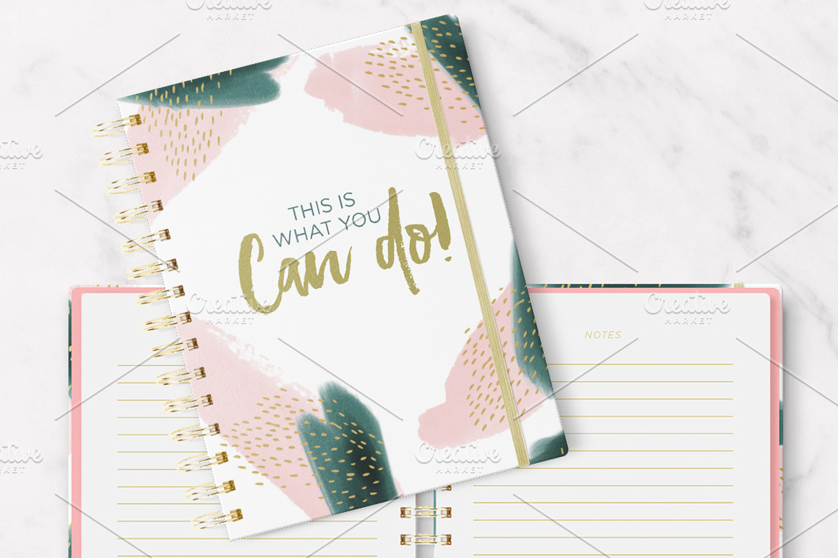 Planner & Agenda 7x9 Mockup, a Pens & Pencil Mockup by tomodachi studio (Photo 6 of 6)