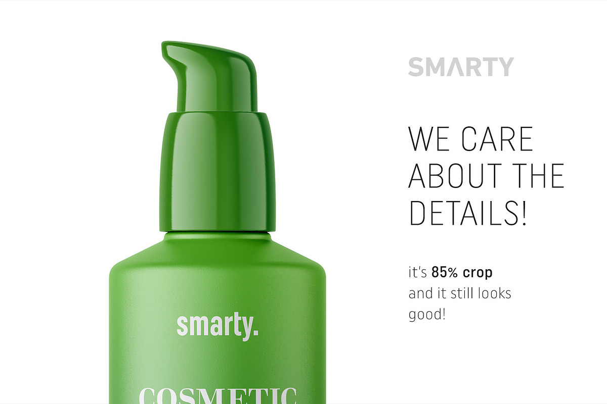 Matt cosmetic bottle mockup, a Packaging Mockup by Smarty Mockups (Photo 4 of 5)