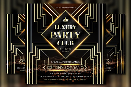Luxury Party Flyer Template