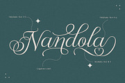 Nandola Typeface, a Script Font by alit design (Thumbnail 12 of 16)