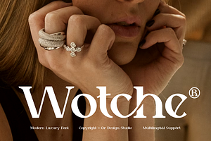 Wotche - Modern Fashion Font, a Serif Font by QR Design Studio