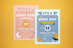 New Baby Born Invitation