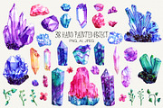 Watercolor Crystals Collection, an Illustration by Olga Alexeenko (Thumbnail 2 of 7)