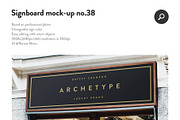 50 sign facade signboard logo mock, a Product Mockup by PrintPixel (Thumbnail 40 of 53)