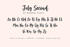 July Second Font Duo