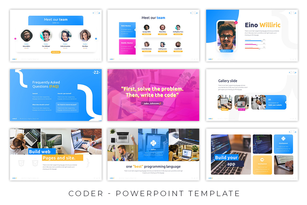 Coder - Programming Presentation, a Presentation Template by Brandearth ...