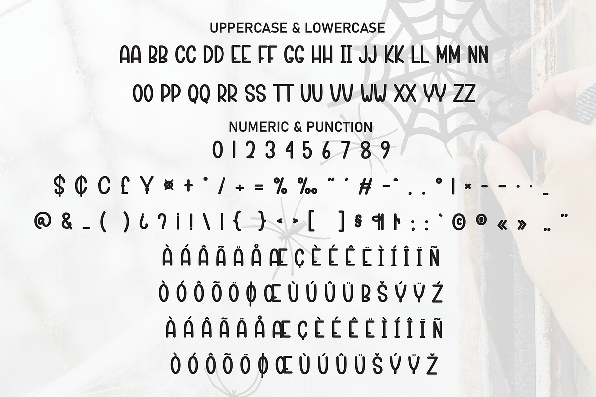 Minimalis Halloween | Script Font, a Script Font by Scratchones (Photo 7 of 8)
