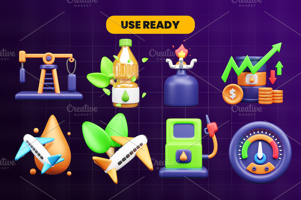 Oil and Gas 3d Icon Pack, an Object 3D Model by Ui Stock (Photo 4 of 6)