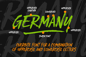 Overbite - Brush Font