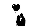 Couple Love Silhouette Bundle, an Illustration by jahid234 (Thumbnail 45 of 48)
