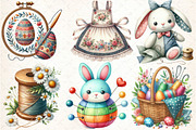 Spring & Easter Sewing Clipart, an Illustration by DreamCafeArt (Thumbnail 3 of 5)