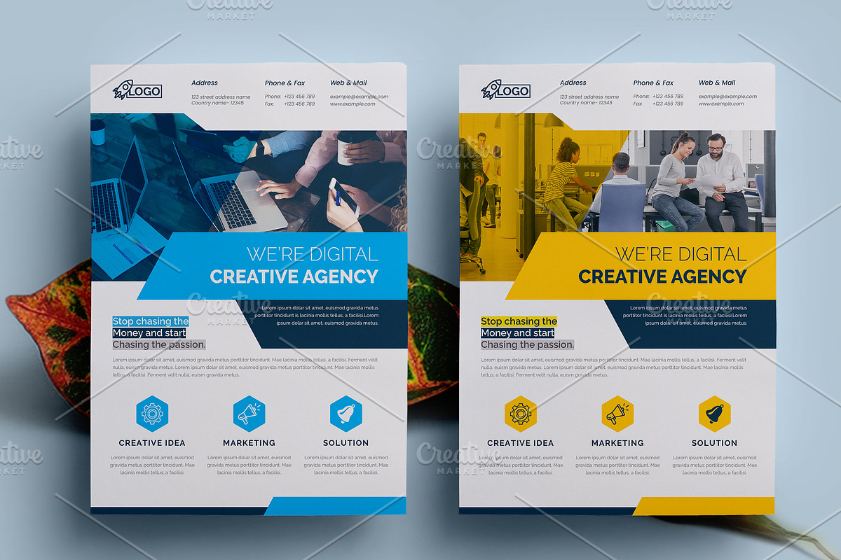 Creative Clean Flyer Template, a Flyer Template by Cristal Pioneer (Photo 3 of 4)