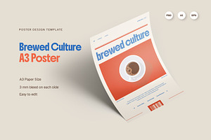 Brewed Culture - Poster, a Poster Template by Fannan Studio