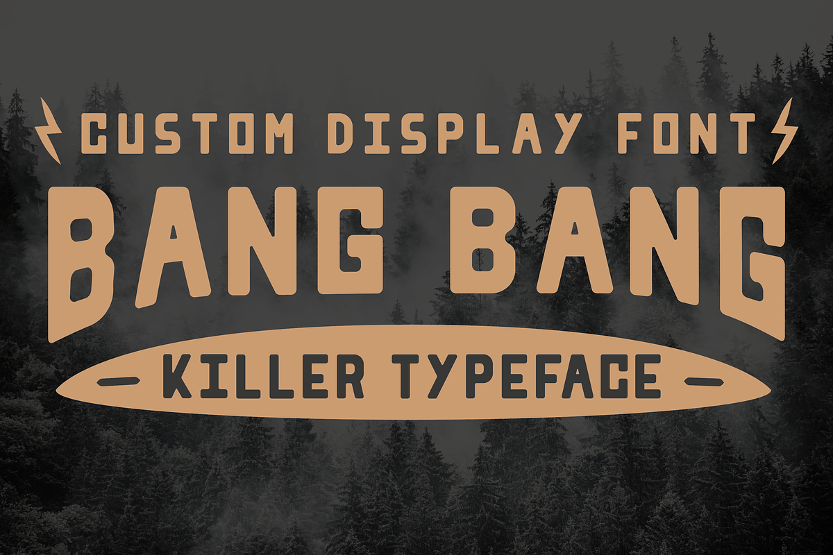 BANG BANG SANS - A Bold Display Font, a Sans Serif Font by Salty Sweet Creative (Photo 1 of 4)