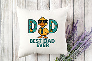 Best Dad Ever PNG, a Graphic by Designking (Thumbnail 3 of 4)