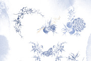 Flowers victorian baroque bundle, a Decorative Illustration by Edith’s World (Thumbnail 3 of 9)
