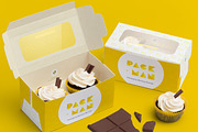 Two Cupcake Box Mockup 01, a Cups & Container Mockup by Ktyellow (Thumbnail 3 of 3)