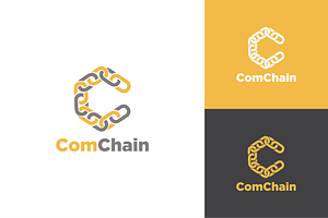 Com Chain Logo, a Branding & Logo Template by zaqilogo