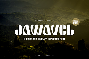 Jawavel - Rounded Typeface Font