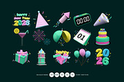 New Year Asset, an Object 3D Model by graphicook (Thumbnail 1 of 2)
