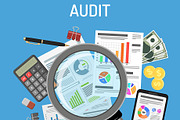 Tax, Auditing and Test Themes, a Finance Illustration by TAlex (Thumbnail 4 of 7)