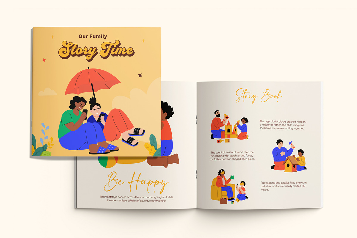 Family Illustration Art Set, a Person Illustration by Brickclay (Photo 4 of 9)