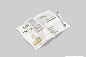 PSD Realistic Magazine Mockup