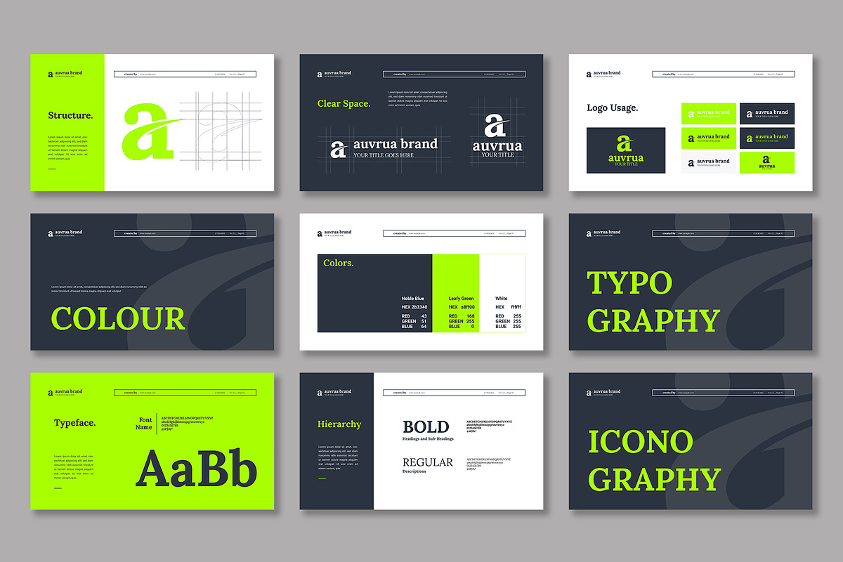 Creative Brand Guideline PowerPoint, a Presentation Template by Mighty-Slide (Photo 3 of 5)