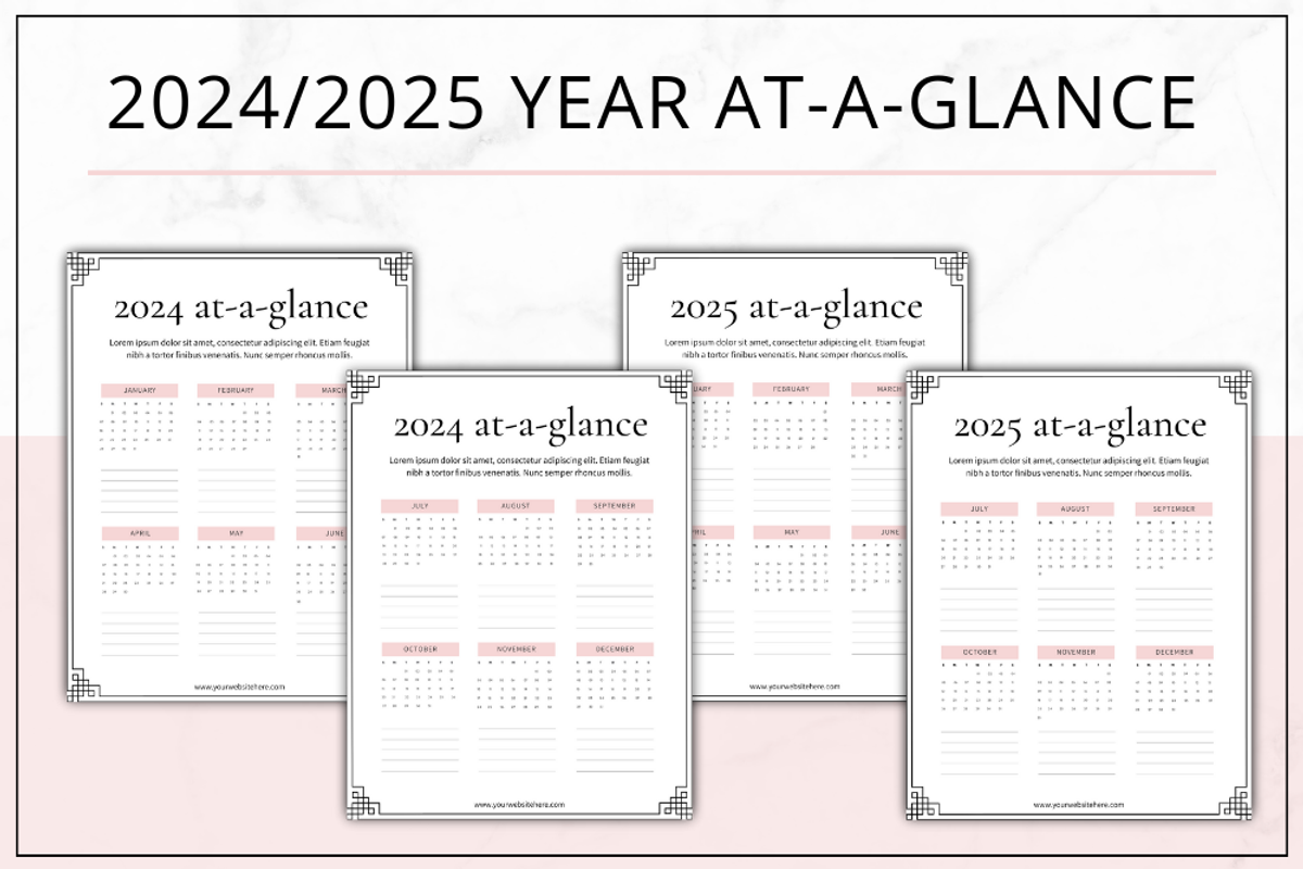 Planner Templates Canva - Blush, a Stationery Template by Lady Boss Studio (Photo 6 of 8)