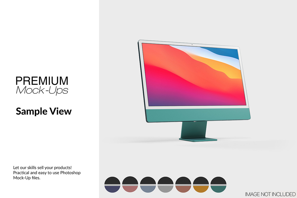 Apple iMac 24” M1 Mockups, a Device Mockup by mock-ups (Photo 11 of 13)