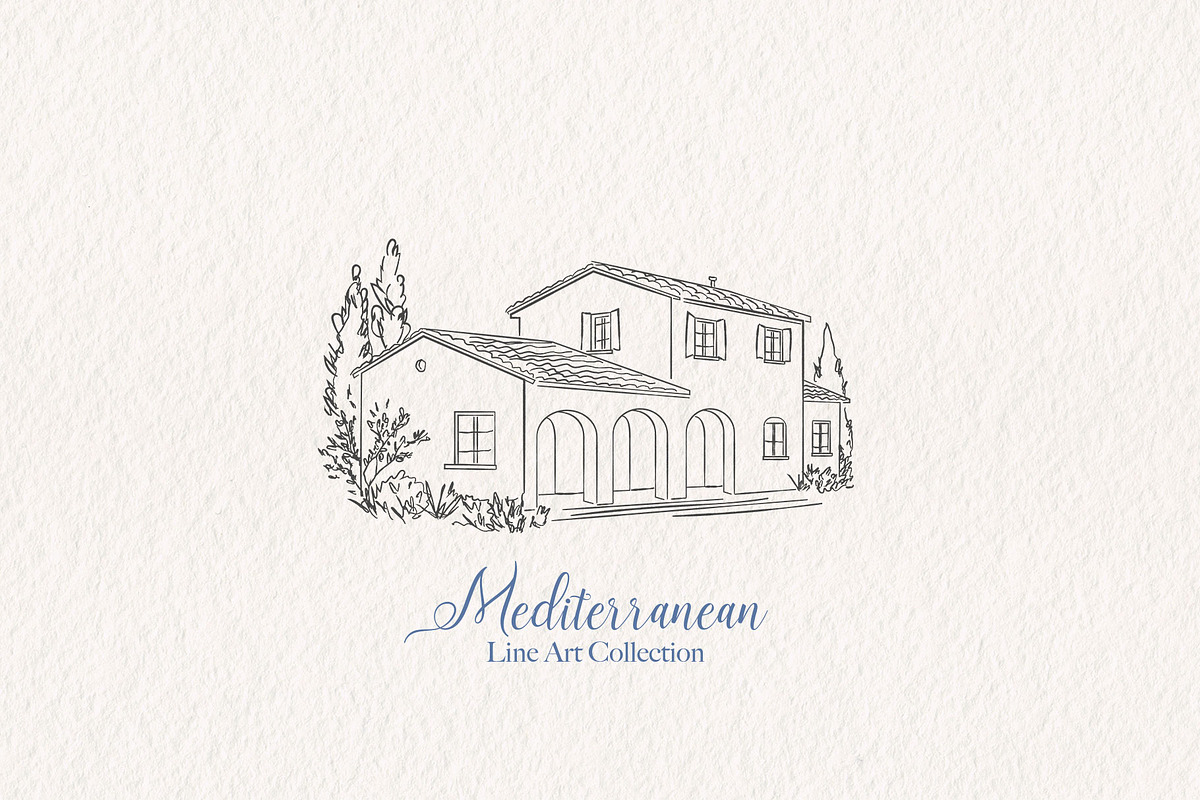 Mediterranean Line Art Collection, a Decorative Illustration by Mio Buono (Photo 14 of 15)