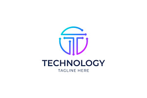 Letter T Logo Electrical Board Tech, a Branding & Logo Template by Signatoro