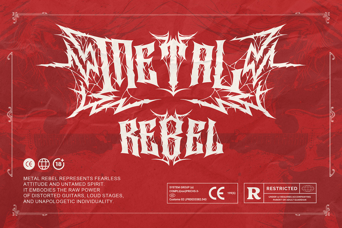 Ravok – Heavy Metal Blackletter Font, a Blackletter Font by Letterara (Photo 2 of 15)