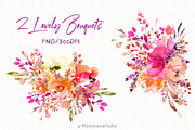 Lovely Bouquets - Watercolor, an Illustration by MariaScaroniAtelier (Thumbnail 3 of 8)