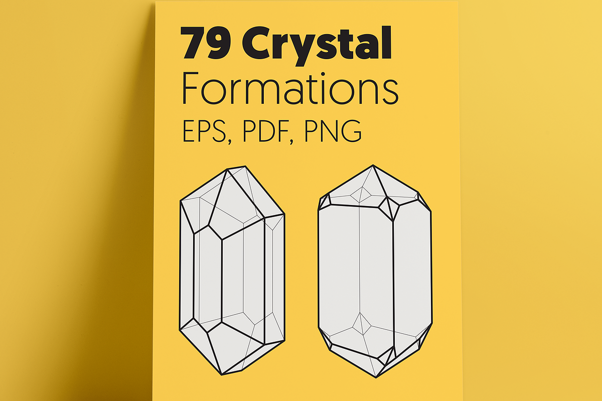 79 Crystal Formations, an Object Graphic by Texture Fabrik (Photo 1 of 12)