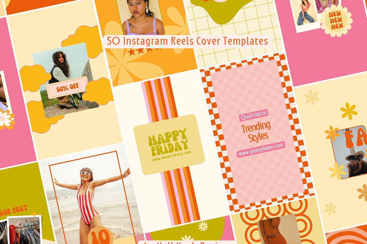 Retro Instagram Reel Cover Template, a Social Media Template by Hell Yeah Designs (Photo 4 of 5)