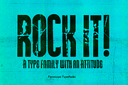 Rock It! -font trio, a Sans Serif Font by Fenotype (Thumbnail 2 of 11)