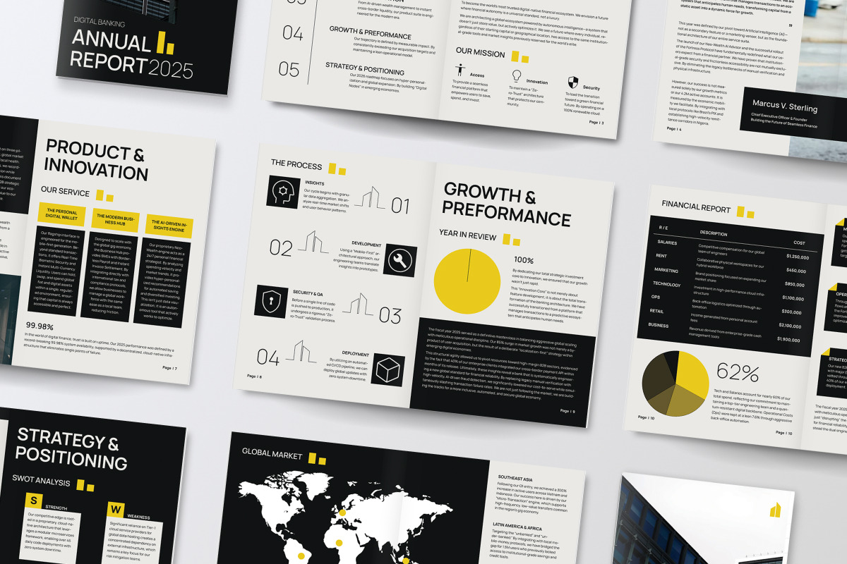 Digital Banking Annual Report V2, a Brochure Template by productype1 (Photo 6 of 6)