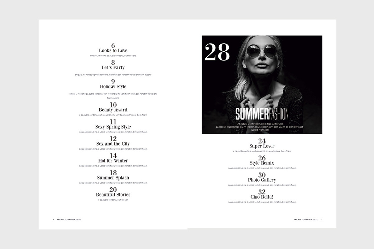 OhLaLa Magazine Template, a Magazine Template by N A N D U Z D E S I G N (Photo 3 of 15)