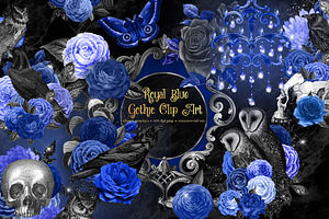 Royal Blue Gothic Clipart