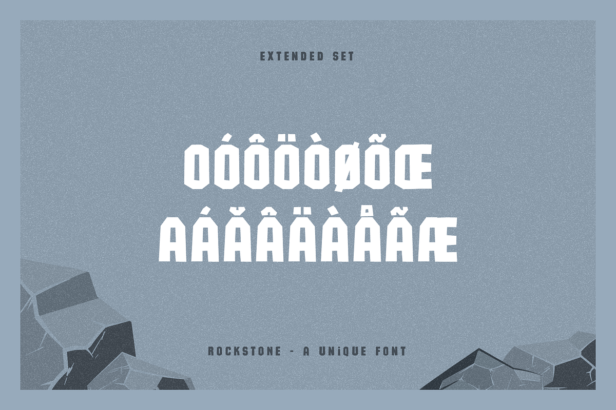 Rockstone Display Font, a Sans Serif Font by alpercakici (Photo 7 of 9)