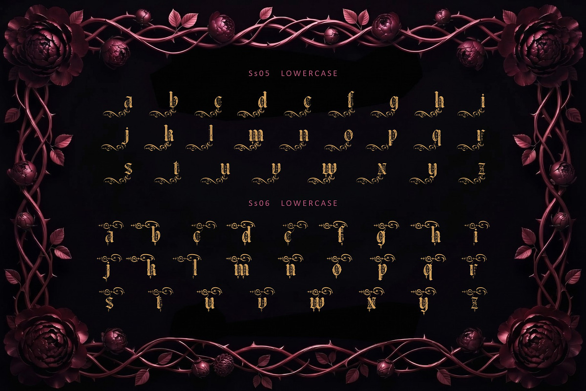 Gothica Sanctora Typeface, a Blackletter Font by alit design (Photo 5 of 18)