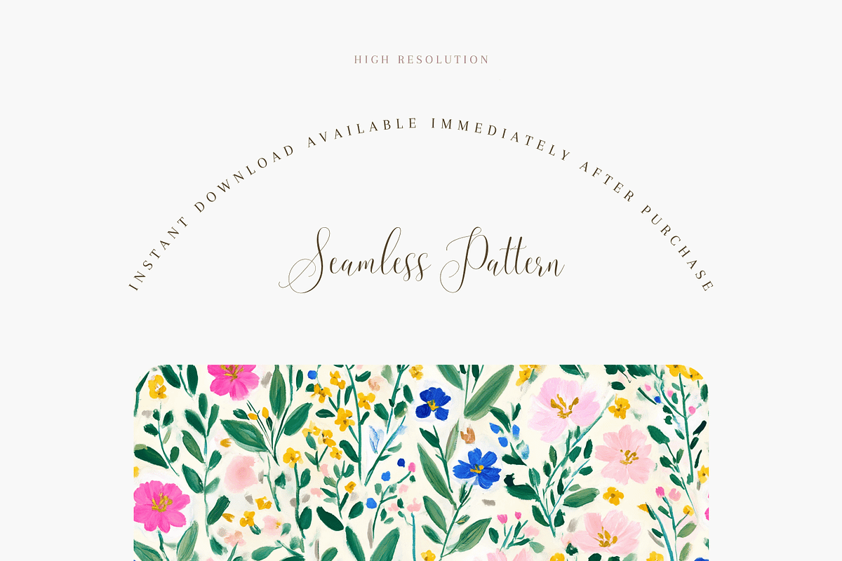 Seamless Floral Pattern PNG, a Pattern Graphic by Pati Charm Studio (Photo 2 of 8)