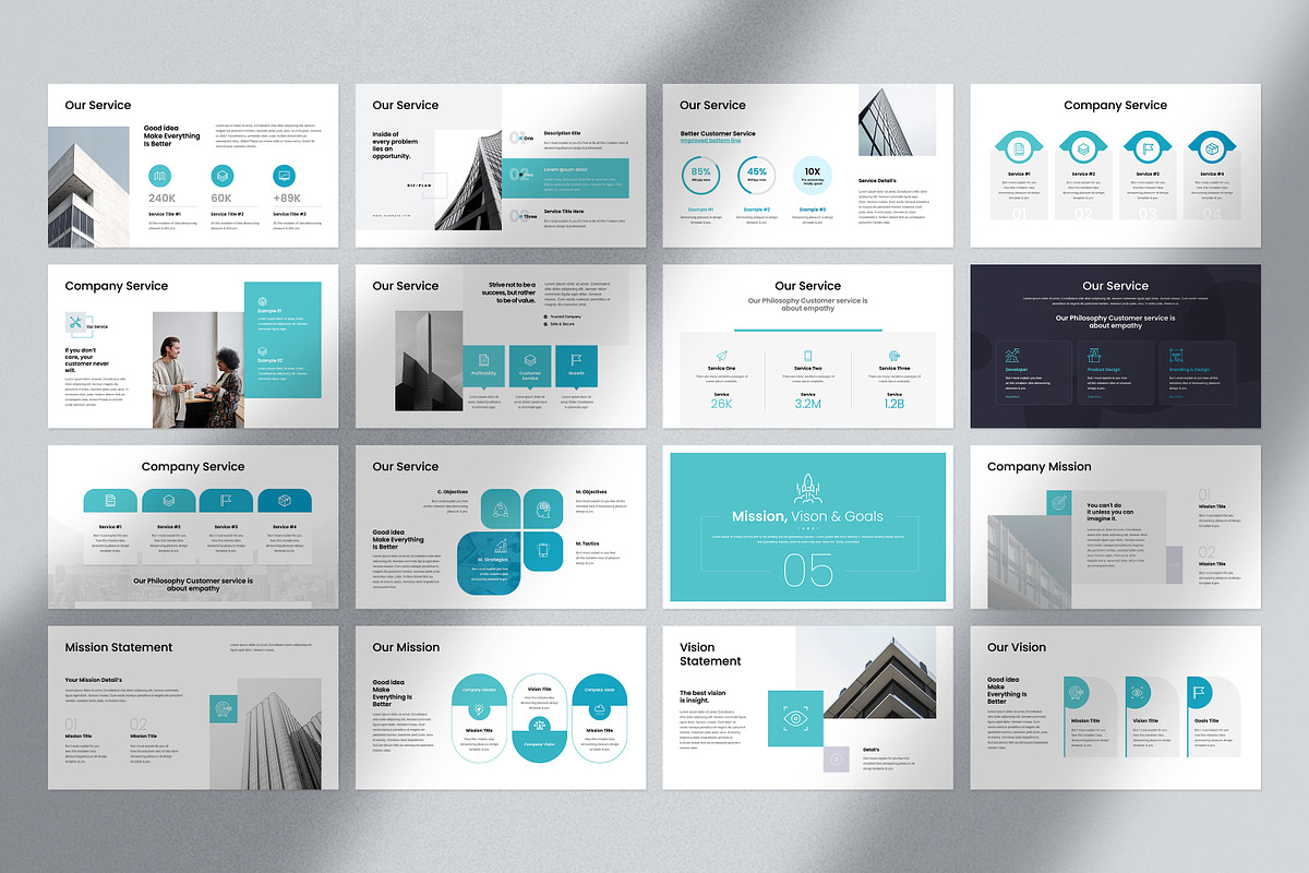 Business Plan Presentation Template, a Presentation Template by GoldenPixelStudio (Photo 9 of 20)
