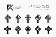 Celtic Cross Icon Vector, an Icon by Akatype Studio (Thumbnail 1 of 3)