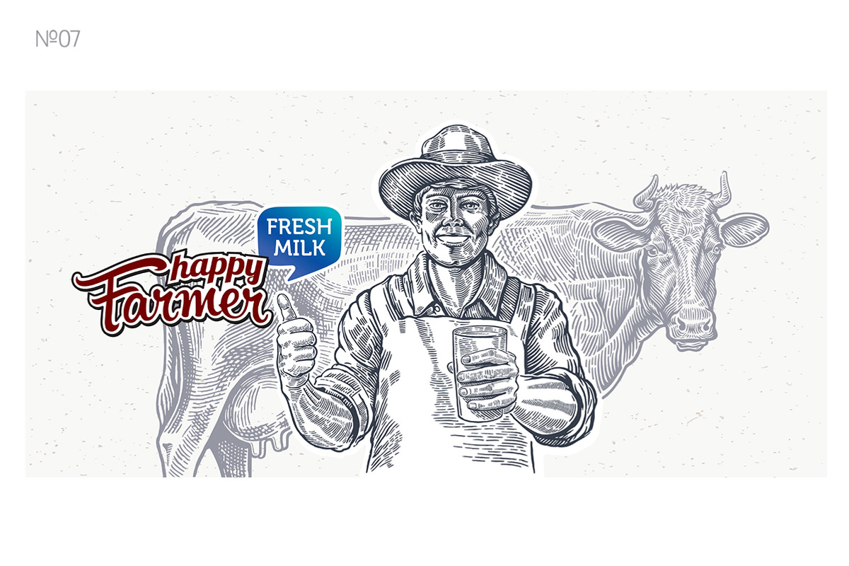 Happy Farmer, a Work Illustration by Countryside life (Photo 8 of 16)